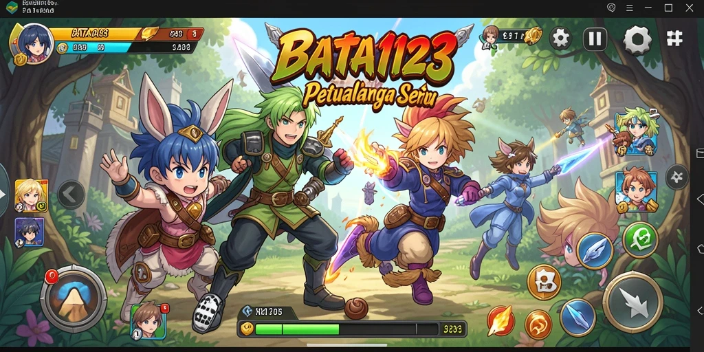 Tangkapan layar BATA123 menampilkan pertarungan epik karakter anime.
