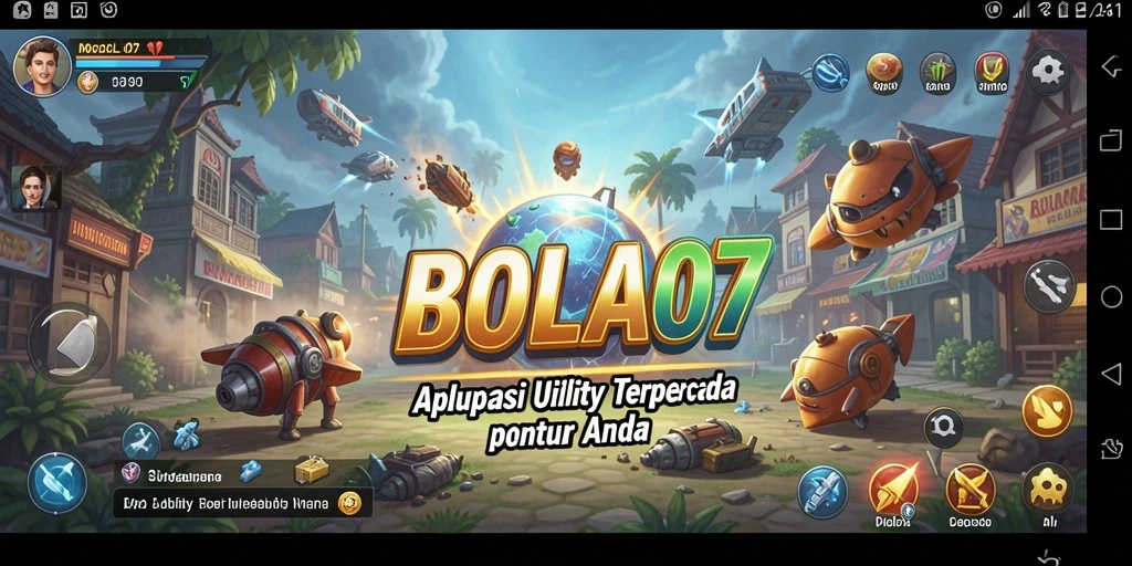 Screenshot utama BOLA07 menampilkan antarmuka aplikasi Utility yang ramah pengguna.