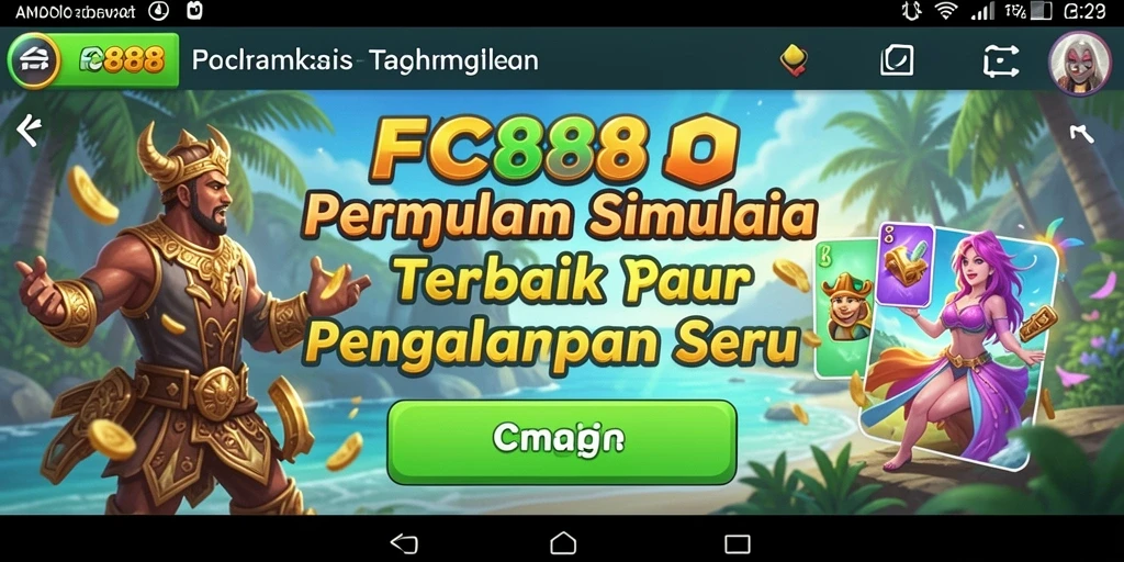 Tampilan gameplay FC888 yang menakjubkan dan interaktif.