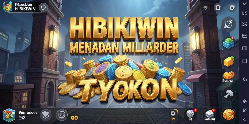 Tampilan gameplay seru di HIBIKIWIN yang menampilkan strategi Tycoon.