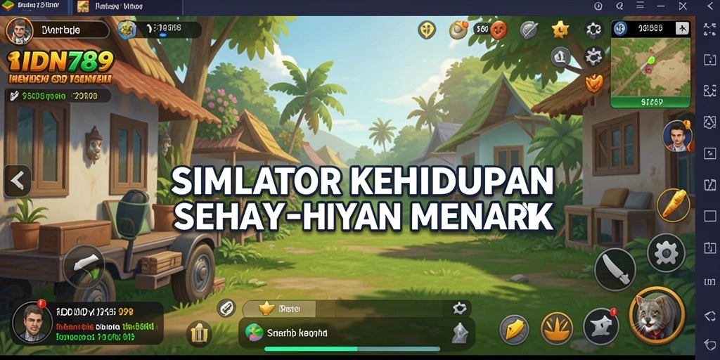 Tampilan gameplay menarik dari IDN789 dengan aktivitas sehari-hari.