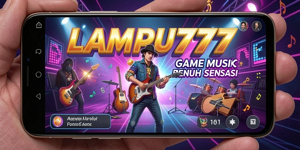 Tampilan screenshot LAMPU777 menampilkan gameplay musik yang seru.