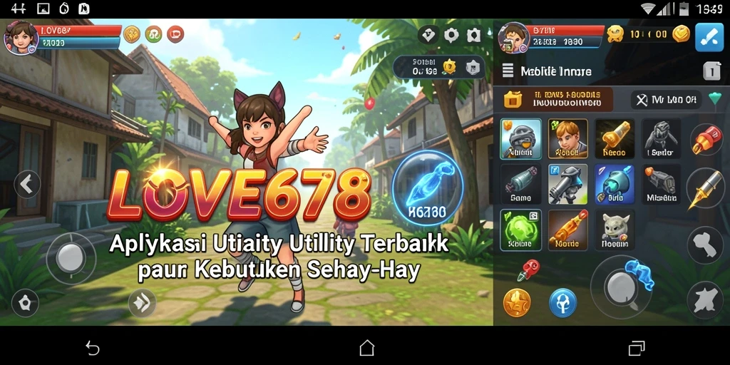 Tampilan antarmuka LOVE678 yang mudah digunakan.