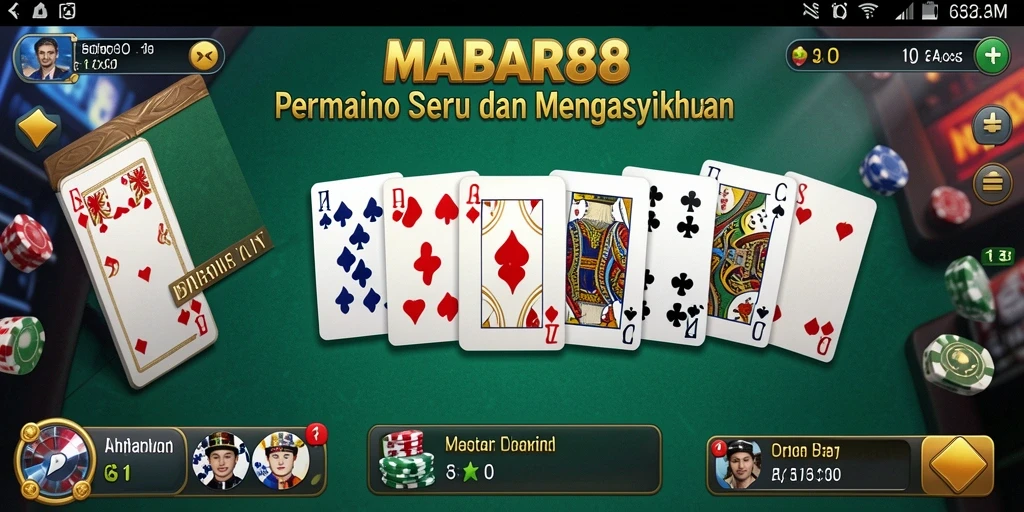 Tampilan gameplay seru MABAR88 dengan efek visual menarik.